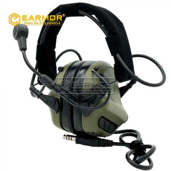 EARMOR M32-Mark3 MilPro Headset Military Standard Hearing Protector- Cadet Greyn