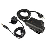 EARMOR M52 Tactical Headset PTT Adapter for ICOM Radio with Finger Button