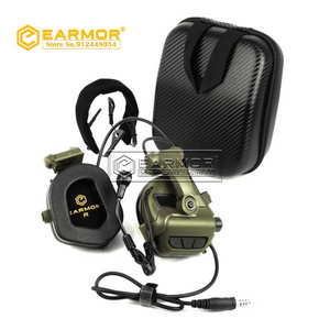 EARMOR M32X-Mark3 MilPro RAC Headset Military Standard Hearing Protection - Foliage Green