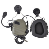 EARMOR M32H MOD4 Tactical Headset Communication Noise Canceling for ARC Rails Helmet